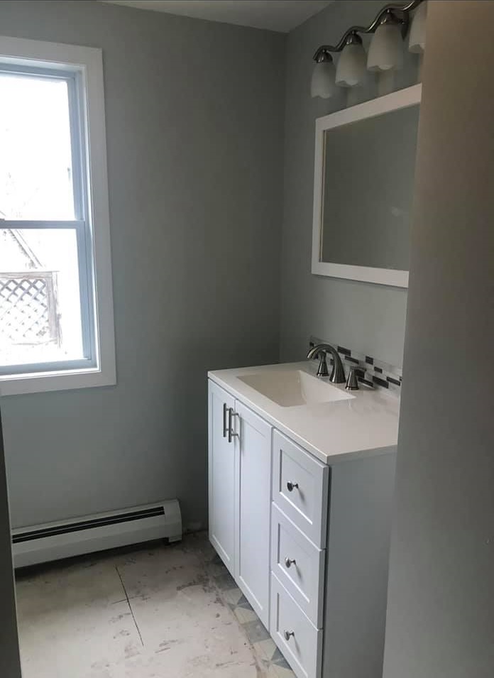 Bathroom renovation by JRB Construction, LLC.